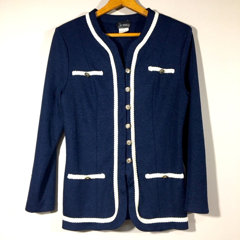 Jenny Lady Like Fitted Blazer Shirt Top‎